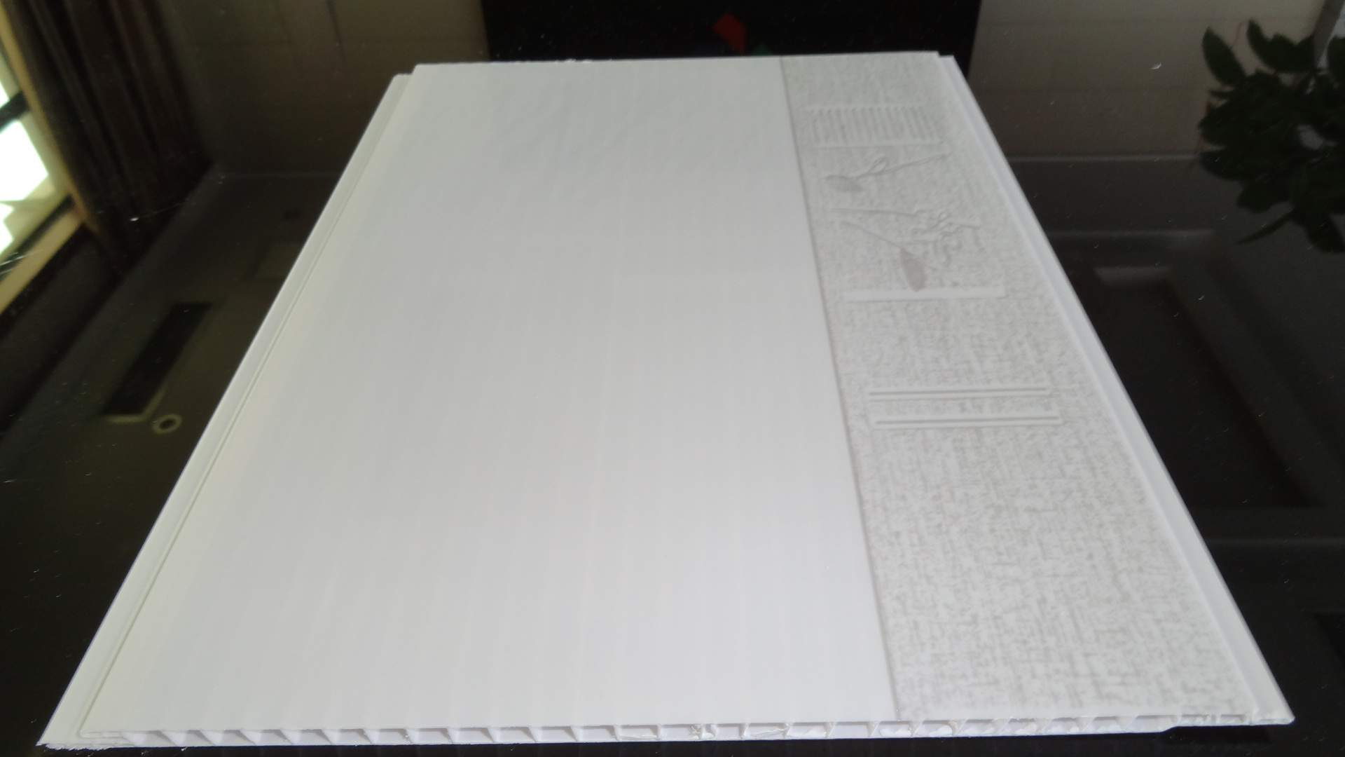 Printed PVC gusset plate